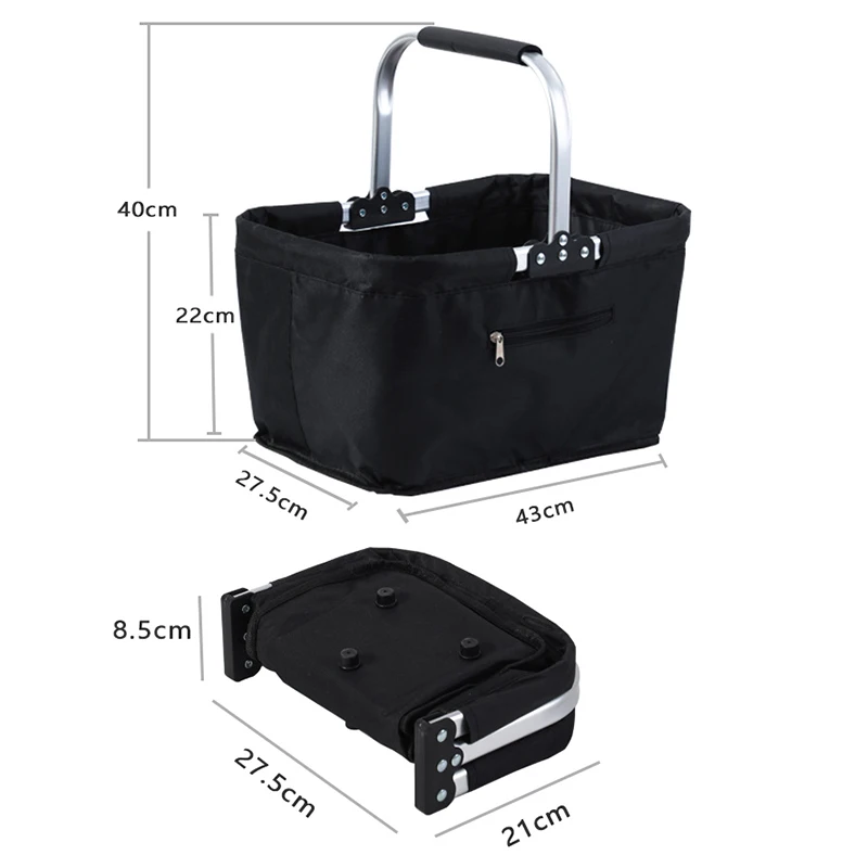 Collapsible Market Basket Camping Convenient Rope Storage Basket