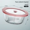Portapranzo rotondo con scomparti905ml