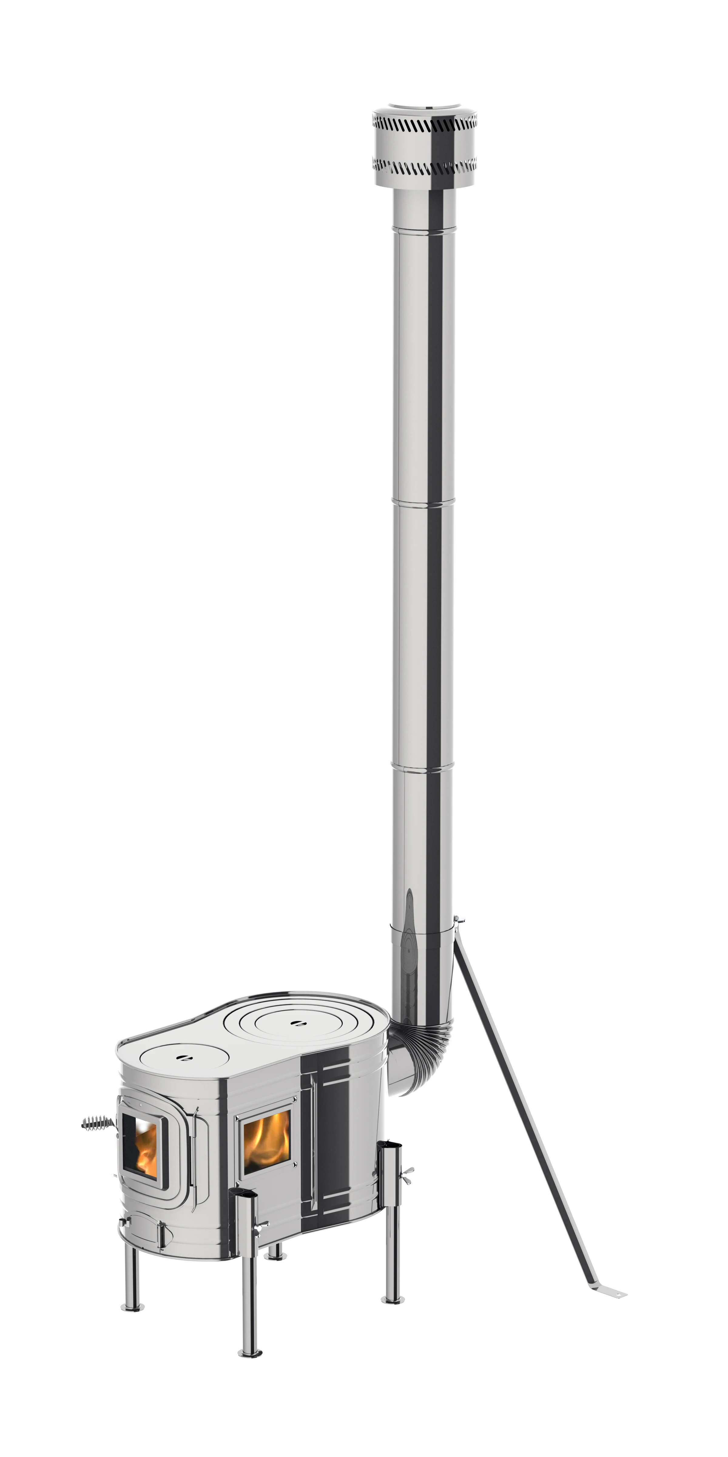 Japanese Stainless Camping Stove For Outdoor Cooking And Heating Also