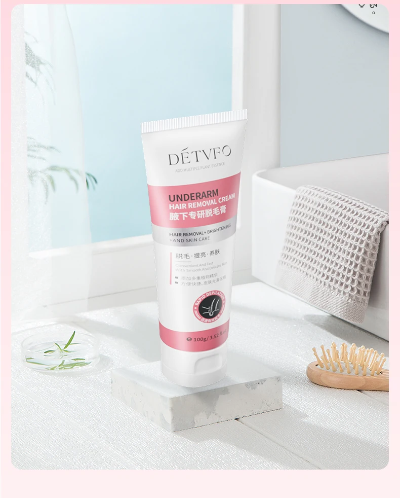 Free Samples Detvfo Women Removal Hair Underarm Cream Korea Permanent