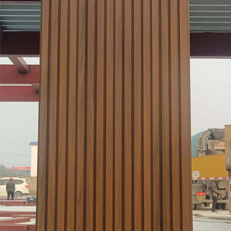 WPC Wall Cladding Exterior Wood Grain Fireproof Cladding Exterior Wpc ...