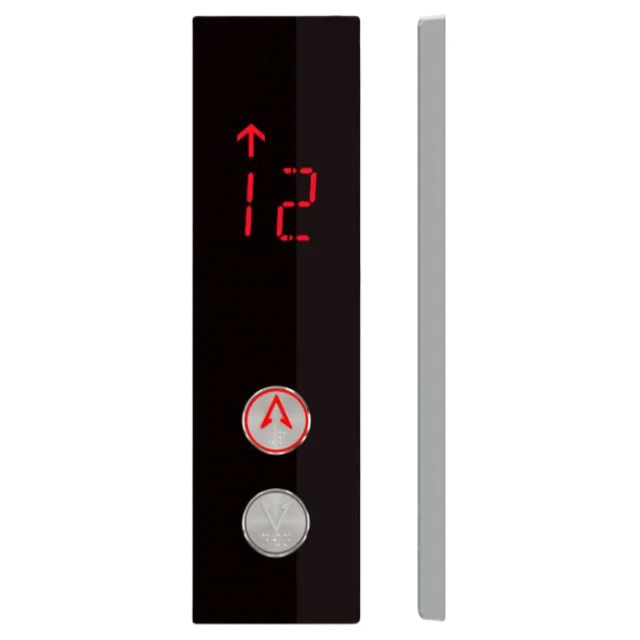 Glass Acrylic Material One/Tow Button Elevator Parts Lop Hop Kone Elevator Landing Door Control Panel Elevator Lop Board