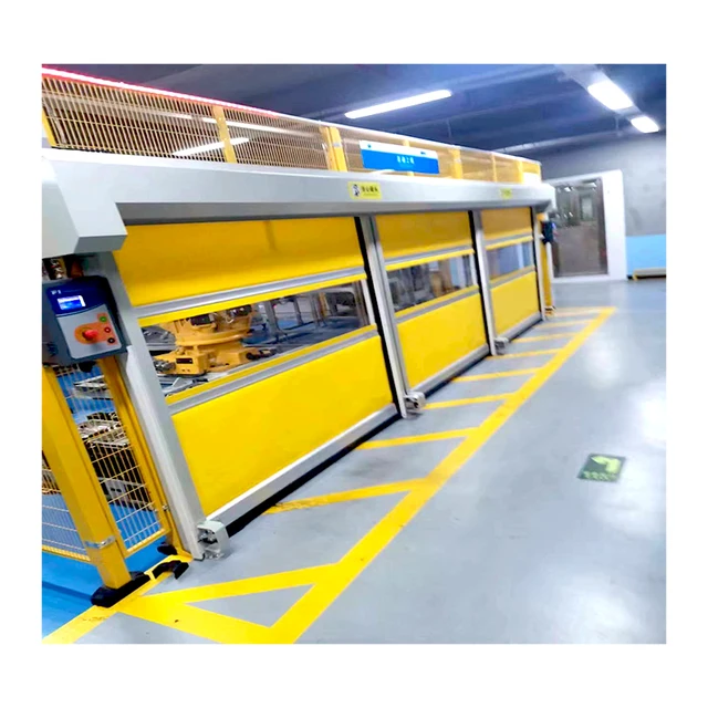 Factory Price Customized PVC Industrial High Speed  Door Automatic Motor for Building Workshop Induction Lifting