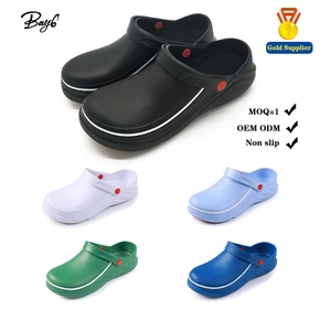 JDS Black Summer Waterproof Anti-Slippery All Day Lightweight Hotel EVA Women Cook Clogs Kitchen Chef Shoes