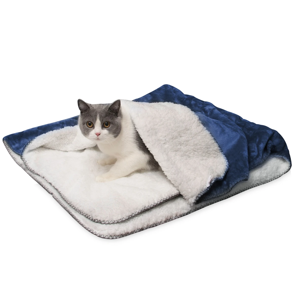blanket with cat design