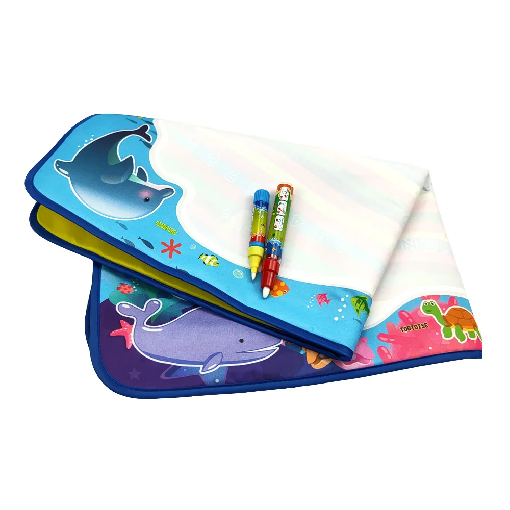 Обучающие игрушки, Лучшие водные Волшебные коврики для рисования водой, без беспорядка для малышей с ручкой и руководством