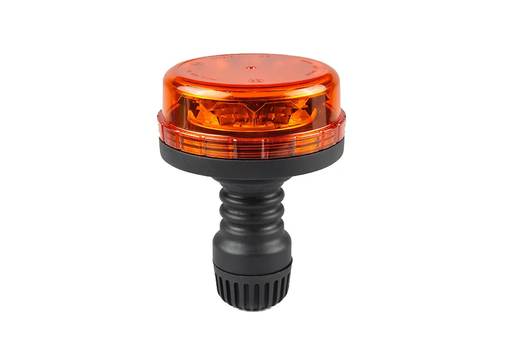 36W Flashing Rotating Amber LED Warning Beacon Light 12V/24V Strobe Beacon Lamp for Mining Truck Tractor Crane
