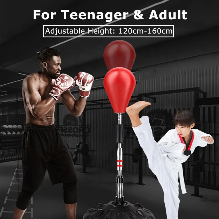 Speed Ball Desktop Punching Bag Boxing Muay Thai Punch Ball Boxing Ball  Black Kids Red Glove