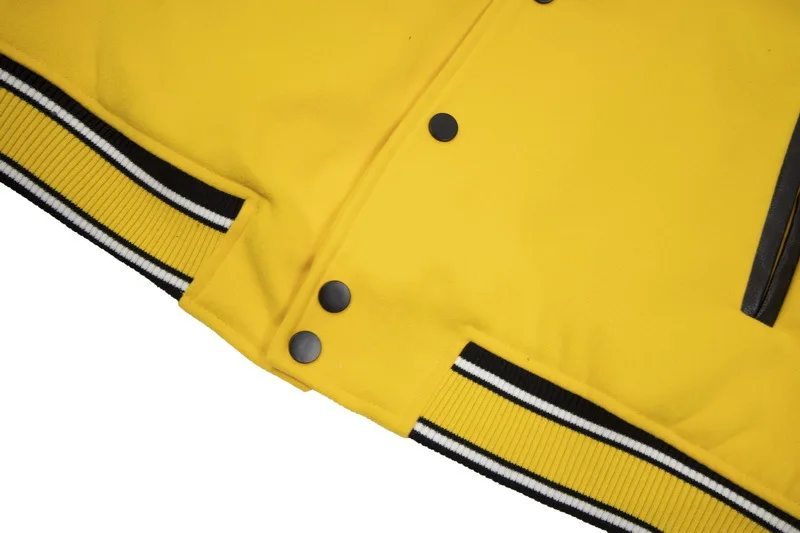 High Quality Men Chenille Embroidery Leather Sleeves Custom Baseball Letterman Varsity Jacket_voghion.com