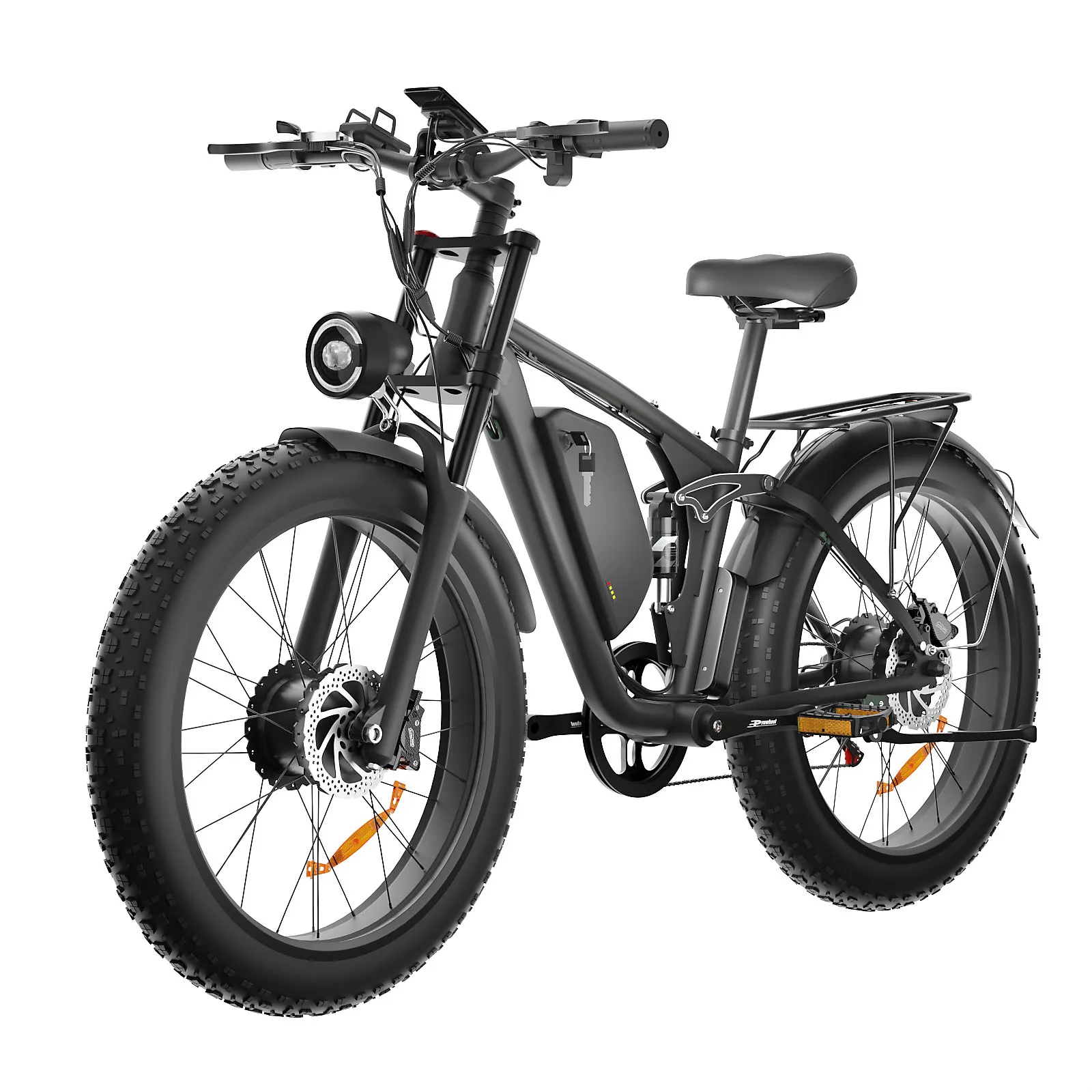 US Warehouse 2000W Dual Motor Electric Bike Battery Two Wheel Drive  E-Bike Fat Tire Dual Motor Electric Bicycle