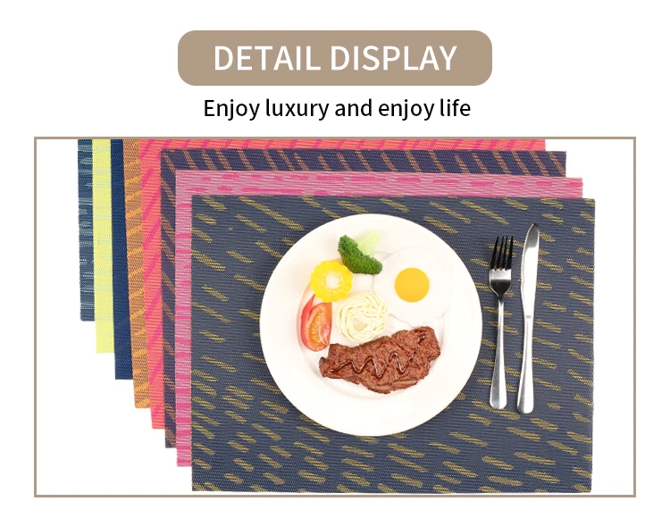 Starunk Customized Colorful Placemats For Dining Kitchen Decorative