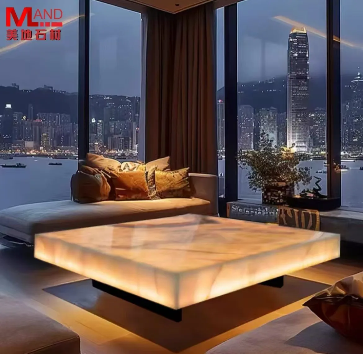 Alibaba.com: Simple Luminous Jade Marble Coffee Table : Stylish design ...