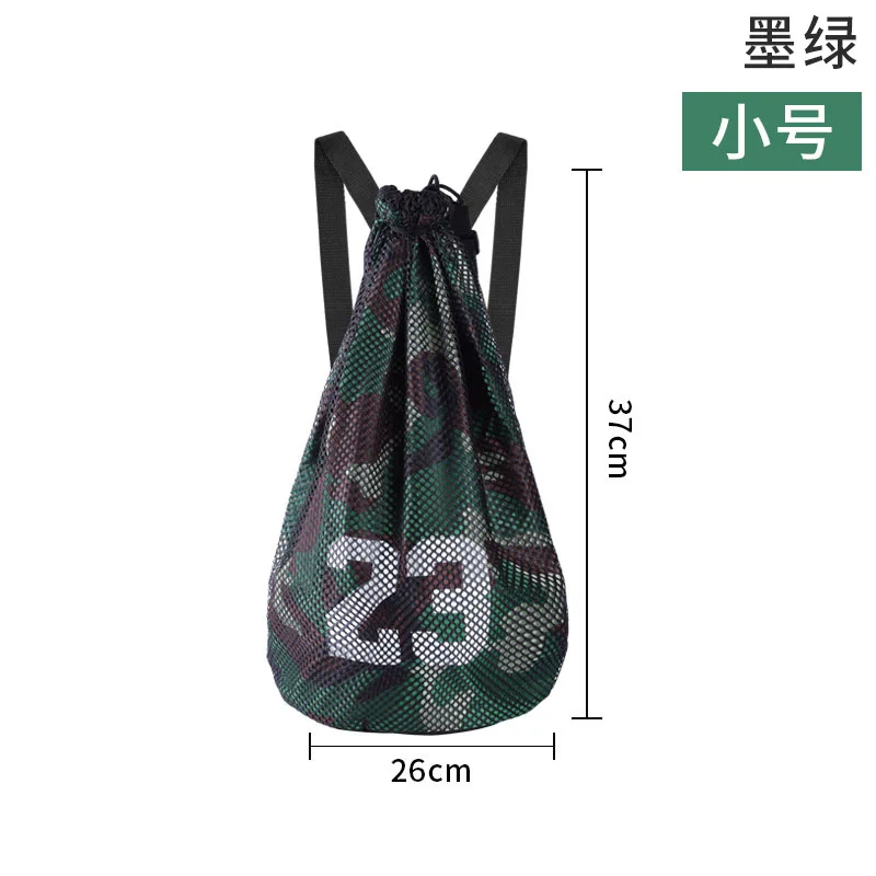 Mesh Bag Portable Football Storage Backpack Outdoor Basketball