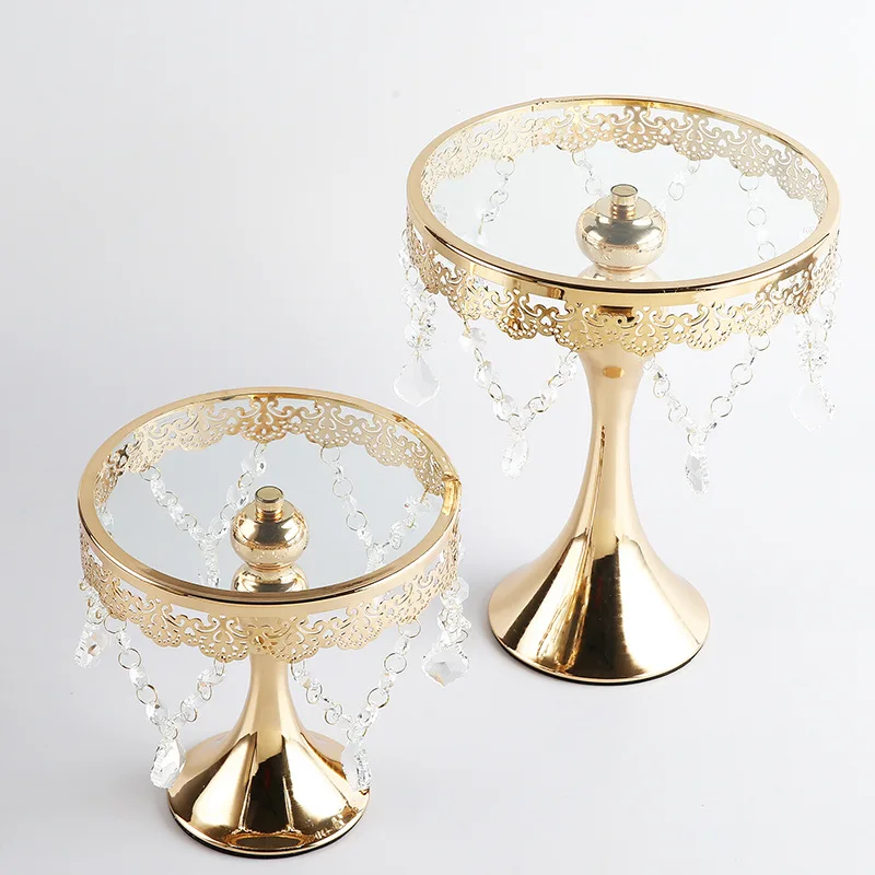 Round Cake Stands Set Of 3 Pieces Metal Cake Stands Fruit Pedestal