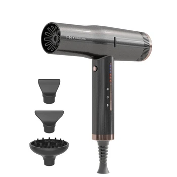 Super Ionic Brushless Hair Dryer 1800W Fast Heating Blow Dryer with LED Lights  High-Speed Brushless Motor Ionic Hair Dryer