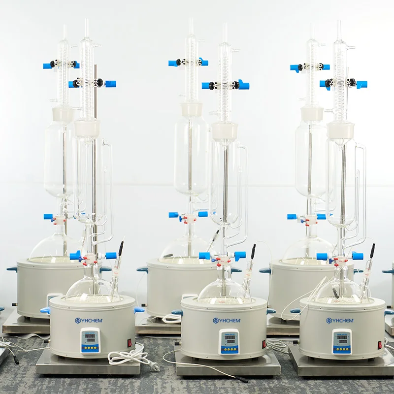 Labrotary Soxhlet Extractor 500~2000ml with Heating Mantle and Condenser
