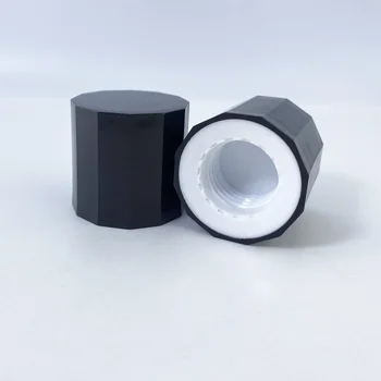 24mm Double-Layer Combined Plastic ABS/PP Injection Molding Screw Cap Multilateral Shape for Toner Makeup Bottle Lids & Closures