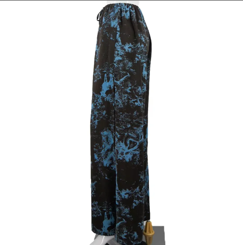 Hochwertige 100 % Polyester Batik-Sweatpants für Frauen, lustige Jogginghose, Sonnenschutz-gerade geschnittene Freizeithose