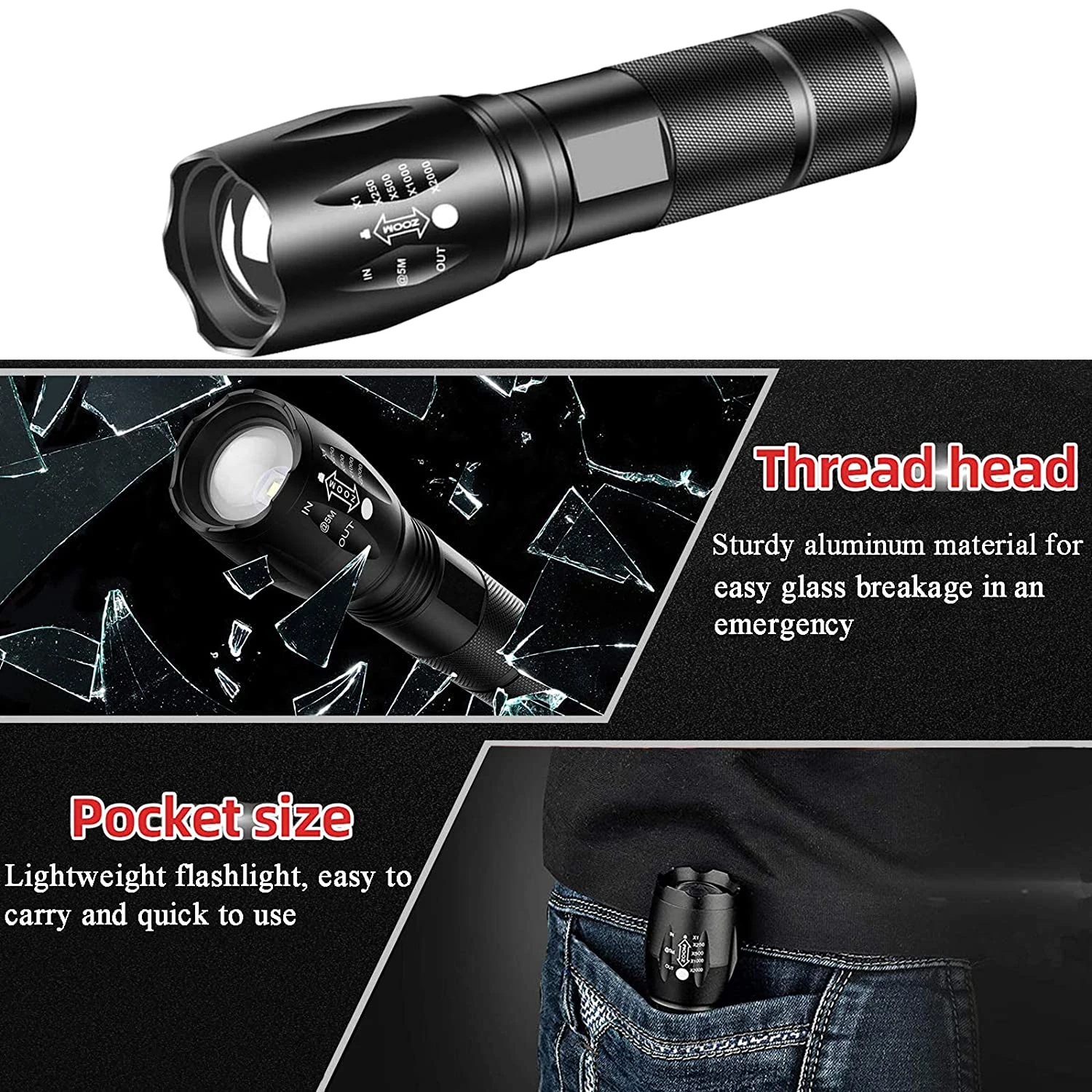 サイトマーク○T6 600ルーメン Flashlightキット○SM73009K