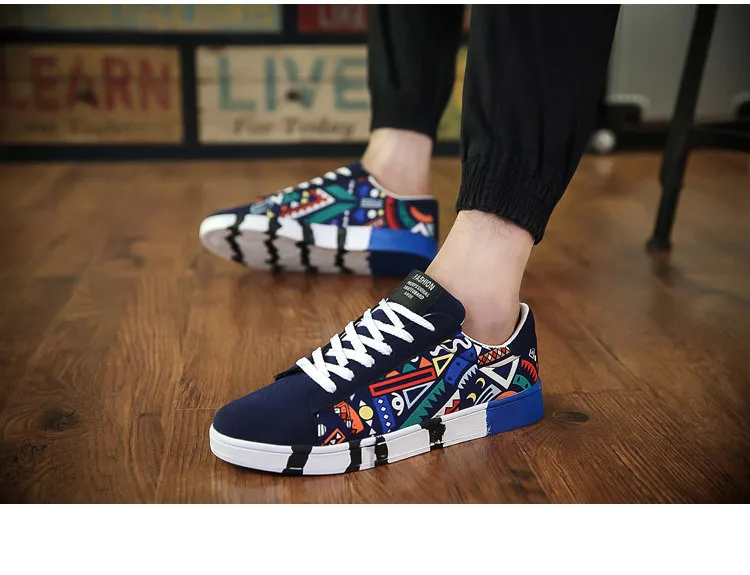 Лидер продаж, модные удобные кроссовки, повседневная спортивная обувь, холщовые мужские кроссовки с принтом