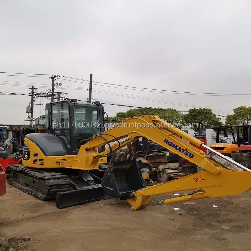 Used Japan Komatsu Pc55mr Mini Digger Used Komatsu Mini Excavator For ...