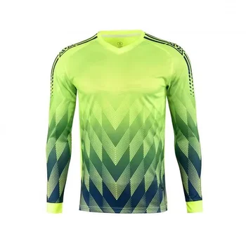 High Quality Long Sleeve logo Printing Children Adults Club Team Training Suit Customized Football Uniform Goalkeeper's Jersey