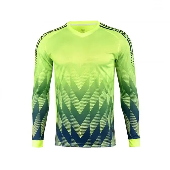 High Quality Long Sleeve logo Printing Children Adults Club Team Training Suit Customized Football Uniform Goalkeeper's Jersey