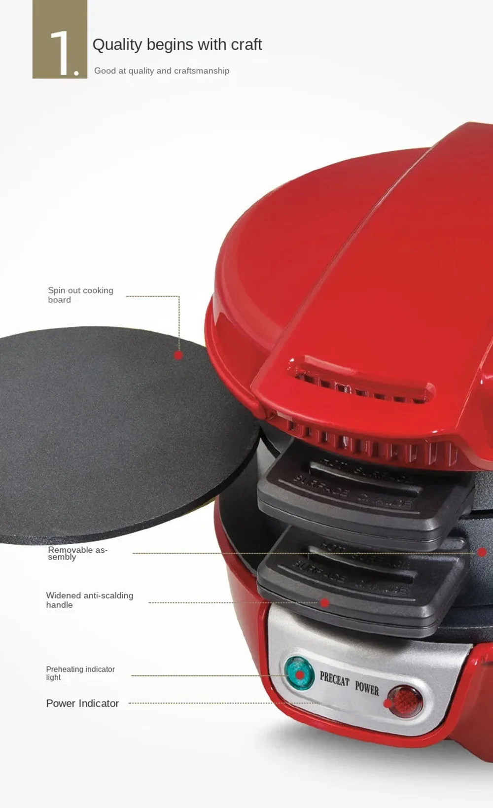 Small Electric Hamburger Grill Dual Breakfast Sandwich Maker Electric