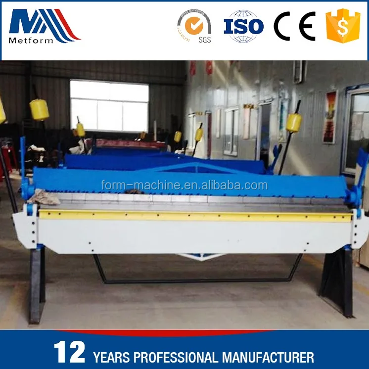 Heavy Duty Manual Sheet Folding Machine Metal Pan and Box Hand Brake Plate Segemented Folding Bending Machine