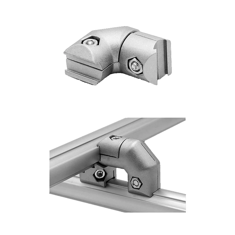 Cross Reinforcement Joint 28mm Third Generation Wire Rod Grade 1000 Series Aluminum Alloy Angle 90 Degree Profile Pipe Connector