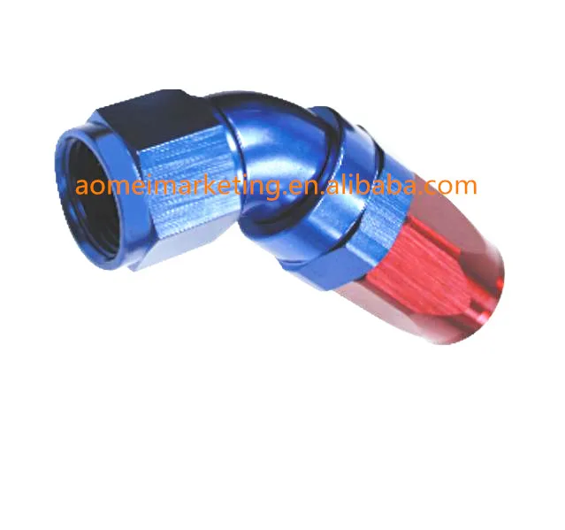 45 Degree Aluminum One Piece Full Flow Swivel Hose End Oil Fuel Hose End An Fitting Rsx63 4504 To Rsx63 4512 Buy 45 Degree Aluminum One Piece Full Flow Swivel Hose End Oil