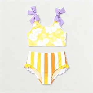 High Quality UV Protected Children's Print Swimsuit with Customizable Color & Size Quick-Drying & Eco-Friendly for Girls