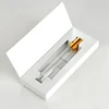 Clear Bottle Gold Cap White Box
