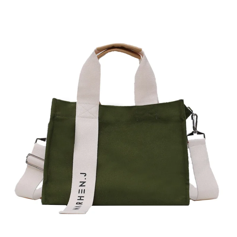Fashion Custom Original Large Two Compartment Tote  Bag  Wholesale Fabric Blank Shopping Bag Shoulder Tote Bag No Minimum