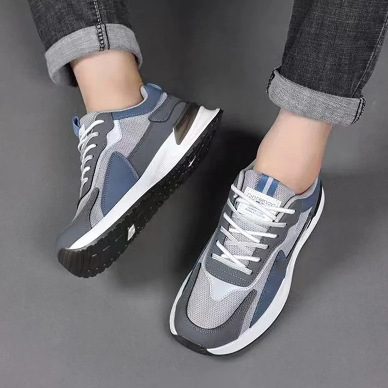 Breathable Casual Mesh Sneakers for Men – Trendy Walking Shoes