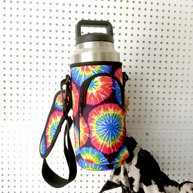 Custom Design Traveling 40oz Water Bottle Shoulder Bag Bottle Holder