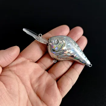 CHEERY Hot Selling 9.5cm 10g Unpainted Blank Lure Body, Laser Gold Foil Long Lip Crankbait Blank for Export – Lure – view 5