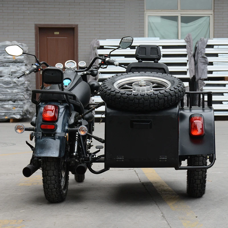 Tricycle Sidecar Bicycle Sidecar Cargo Three Wheeled Motorcycles 300cc Gasoline Motor Motorcycle Trike with Dsic Brake