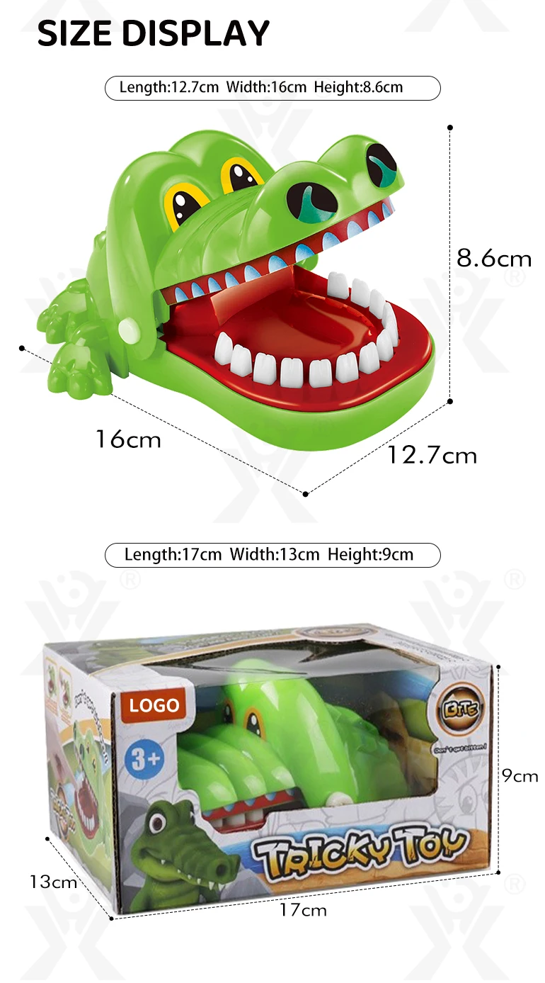 Toyvian Krokodil Zahnarzt Spiel - Lustiges Fingerbeißen-Spielzeug Für Kinder