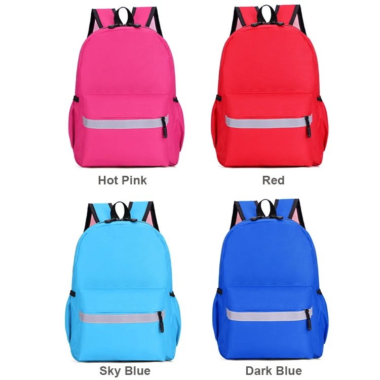 Customized Shoulder School Kids Backpack Plain Kindergarten School Bag