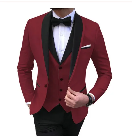 Traje De Pantalón De Esmoquin De Acetato Rojo Para Hombre,Traje Elegante De  Gran Tamaño De 3 Piezas Para Boda,Trajes De Negocios Multicolor - Buy Indio  Ropa De Fiesta Para Los Hombres,Elegante Oeste,Plus