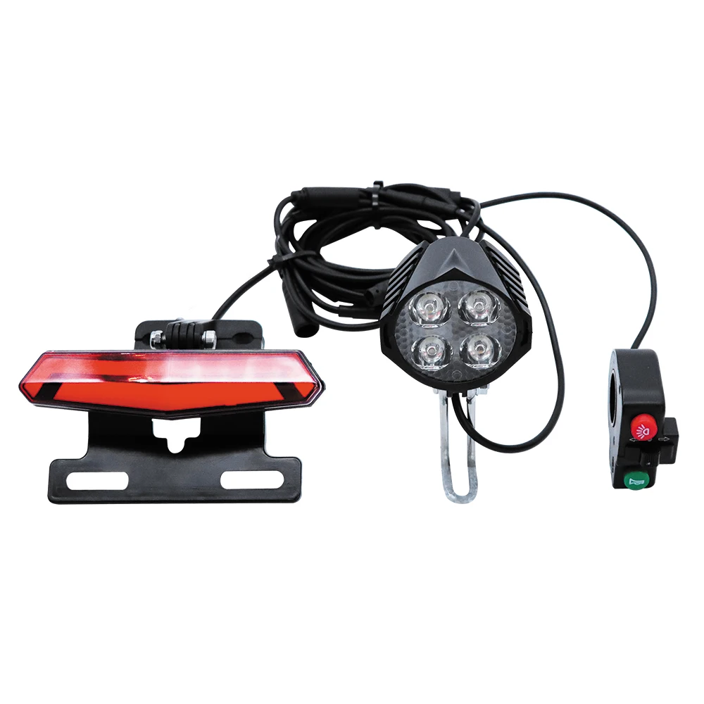 éclairage Vélo électrique Klaxon Intégré Kit éclairage Complet Pour Vélo électrique 24-48V - Phares, Feux Arrière, Clignotants, Klaxon, Feu Stop éclairage Vélo électrique 24v 36v éclairage Vélo électrique Klaxon Intégré Kit éclairage Complet Pour Vélo électrique 24-48V - Phares, Feux Arrière, Clignotants, Klaxon, Feu Stop éclairage Vélo électrique 24v 36v