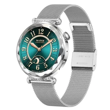 Round Metal Touch Smart Watch with AMOLED Display IP68 Waterproof Fitness Tracker Sports Watch for Android