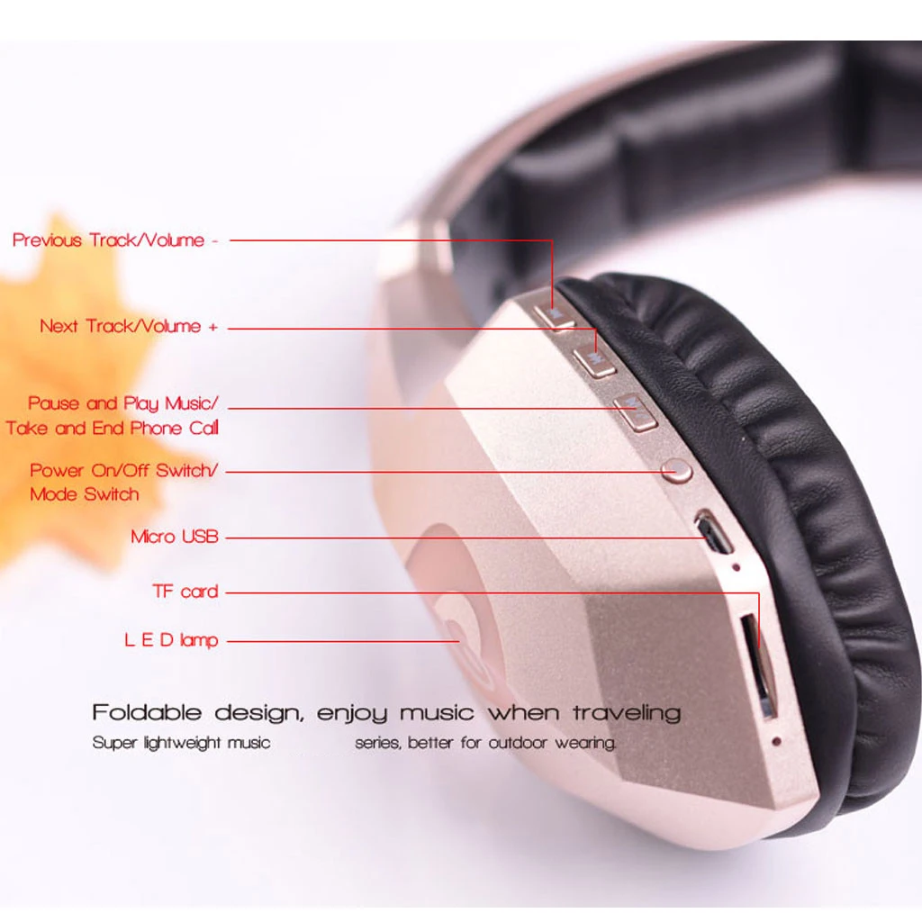 domineren De daadwerkelijke accumuleren Ovleng S33 Headset With Led Over-ear Wireless Headphones Bt 4.1 Stereo  Headset With Mic For Pc Game Headphone - Buy Headset,Wireless  Headphones,Game Headphone Product on Alibaba.com