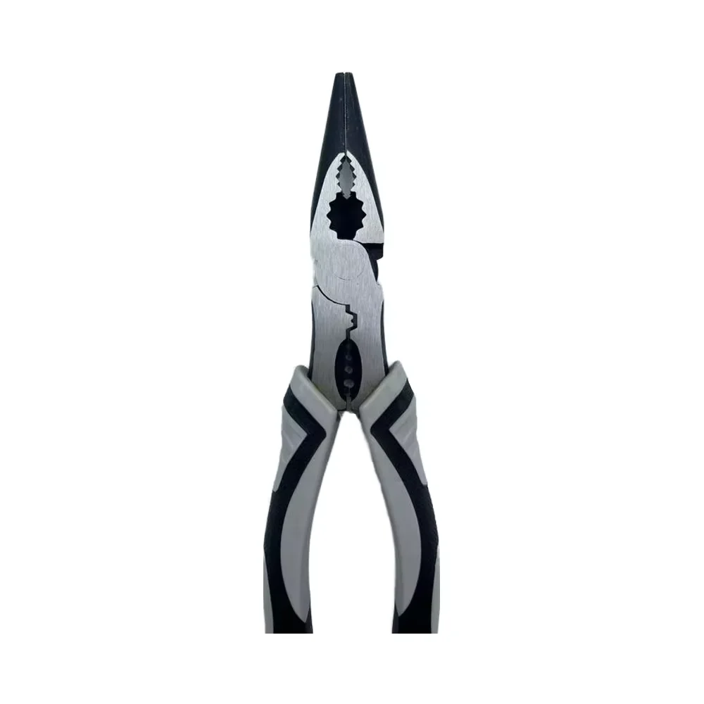 Customizable Chrome Vanadium Steel Wire Combination Pliers Multi-Function Serrated Jaw Plastic Molded Cutting Grip OEM Product