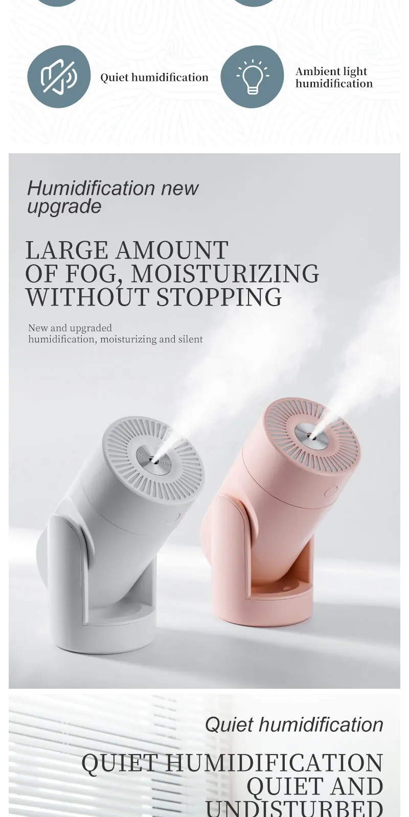 Hot Sale Bedroom Humidifier Hotel Nightlight Car Portable Usb Mini Air