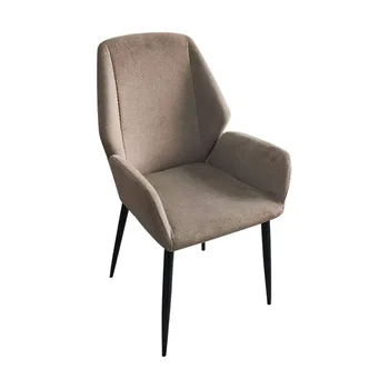 Light Luxury Modern Home Dining Desk Makeup Hotel Negotiation Chair Soft Bag Designer Backrest Inspired Metal Home Furniture
