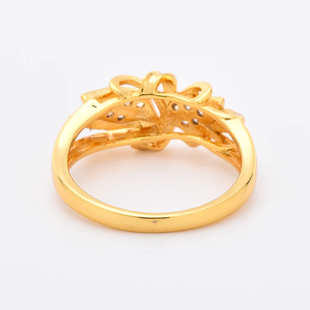 Scene Fashionable Copper Gold Plated Rings Special Shape Silver Ring ...