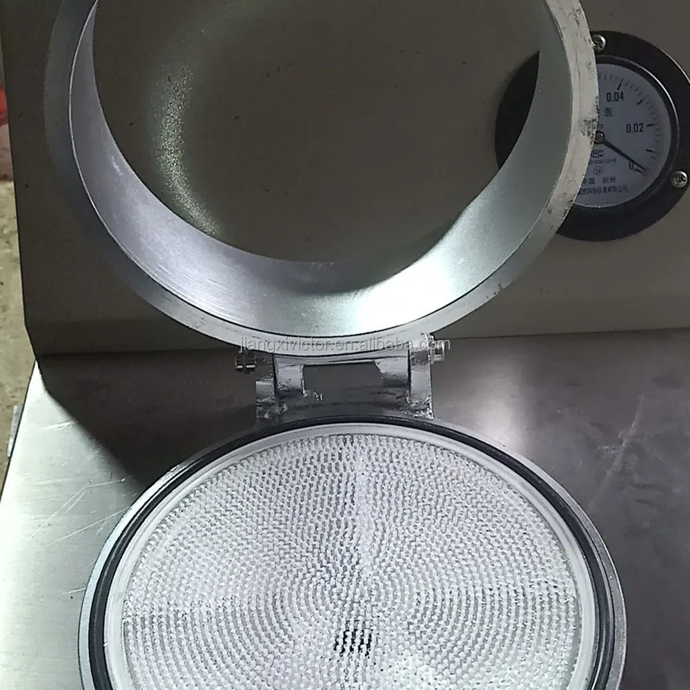 Double Disc Vacuum Filter Laboratory Slurry Vacuum Filter Stainless Steel Table Double Disc Filter Press