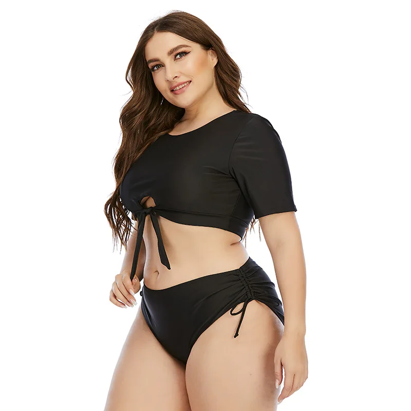 2022 new split sunscreen large fat woman bikini swimsuit women's sexy beach swimsuit